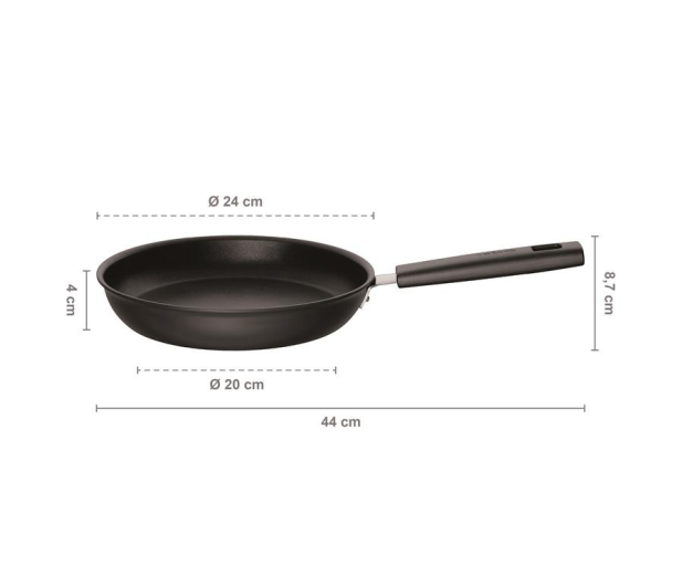 FISKARS Patelnia 24 cm HARD FACE (1052222) - 1379417 - zdjęcie 2